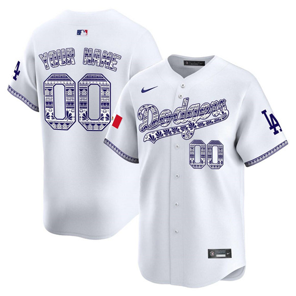 Men's Los Angeles Dodgers ACTIVE PLAYER Custom White 2026 World Series Mexico V3 Vapor Limited Stitched Baseball Jersey Men's Los Angeles Dodgers ACTIVE PLAYER Custom White 2026 World Series Mexico V3 Vapor Limited Stitched Baseball Jersey